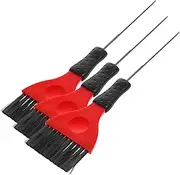 Baluue Diy Hair Dye Applicator Brush Hair Tint Set Long Handle Soft Bristles Stainless Steel Pin Tail for Precise Coloring