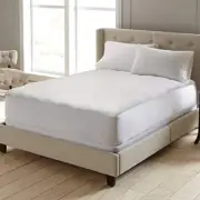 Wellrest Quilted Memory Foam Mattress Pad King Size Fit Up to 18" mattress