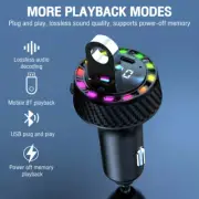 Bluetooth 5.3 Wireless Car FM Transmitter MP3 PD USB Charger Cigarette Lighter