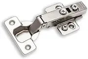 Berta 4-Pack Full Overlay Frameless Soft-Close European Hinges, 110° 3D Adjustable, Clip-On Concealed Kitchen Cabinet Door Hinges with Screws - Ideal for Modern Cabinets