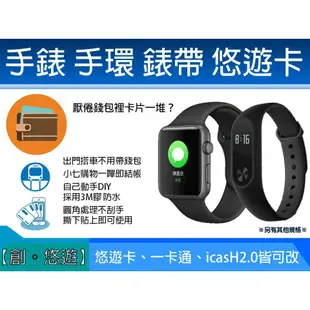 創悠遊 超級 悠遊卡 手錶 手環 錶帶 貼片 Apple Watch Xiaomi 手環小米手環7 8 改造 蘋果 手錶