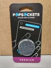 Popsockets Premium Popgrip Phone Holder - Herringbone Black - 800321