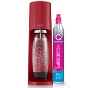 Sodastream Terra Starter Pack Soft Fizzy Drink Sparkling Maker Soda Stream Red
