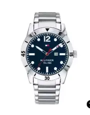 Tommy Hilfiger Men’s Stainless Steel Bracelet Watch Blue Dial 1791459 New