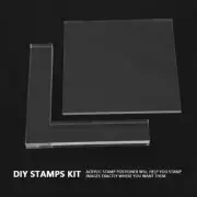 2pcs/set Acrylic Pad Positioner For Memories Stamp Positioner Kit