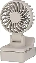 Desktop Small Fan, Usb Rechargeable Portable Quiet Clip Blower, Strong Cooling Wind, Powerful Airflow, Ideal for Workplace, Home, Beach, Compact and Efficient Solution.