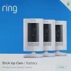 Ring Stick Up Cam 3 Pack Wireless Security Cameras | Indoor / Outdoor | Battery