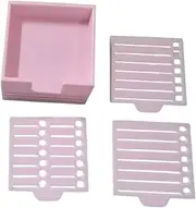 YWMJZEU Clubbing Notebook with Stencil, Notes Dispenser Box, Office Stationery Supplies , Pink