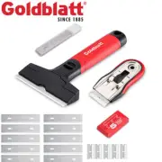 Goldblatt 2PCS Razor Blade Scraper W/15PC Blades Razor Scraper Tool Razor Holder