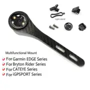 Carbon Fiber Bike Computer Mount Holder Front Handlebar for Garmin Bryton Go pro
