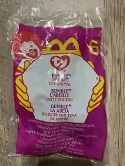 Bumble The Bee Ty Teenie Beanie Babies McDonald’s 2000 Promo Bag #6