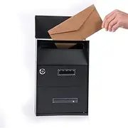 Mailbox Letter Mouth Drop Box Wall Hanging Magazine Door Letter Box Newspaper Decoration Box Locker Family Easy to Install