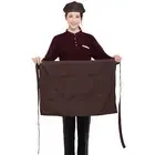 Chef Apron with Two Pockets Solid Color Half Kitchen Cooking Aprons for Men