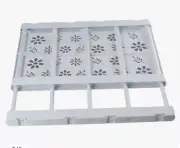 New White School Locker Shelf Floral Design Nip