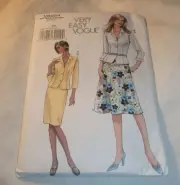 VOGUE PATTERN 8024 ~ MISSES SKIRT and TOP ~ SIZES 8 - 10 - 12 - 14 *UNCUT