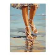 Sandals Modern Canvas Print