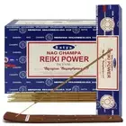 Satya Nag Champa Reiki Power Agarbatti Pooja Incense Sticks 15g x 12 Boxes 180g