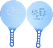 HONMEET 1 Pair Durable Beach Paddle Rackets Bright Plastic Badminton Paddles for Family Games Suitable for All Ages Comfortable Grip Performance