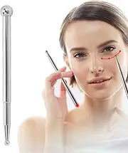 Stainless Steel Manual Acupuncture Pen, Face Reflexology Massage Tool, Retractable Acupuncture Pen, Deep Tissue Body Massage Tool, Manual Pain Relief Acupuncture Pen for Beauty