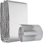Heat Reflective Foil - 16 Ft X 24 Inch Radiator Insulation Foil,Double Side Aluminum Foil, Thermal Insulation Radiant Barrier for Window, RV, Roof, Door