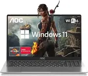 AOC15.6 Versatile Laptop with Intel N97 Processor,16GB DDR4 512GB SSD,1080P FHD Display, Windows11,5000mAh Battery,180° Foldable Design, USB3.2 Type-C, Ideal for Productivity and Entertainment.