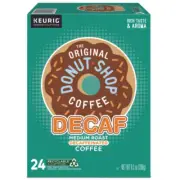 The Original Donut Shop Donut Shop Decaf Coffee K-Cups, 24/box 5000341140 KEURIG