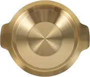 KONTONTY Metal Pot for Cooking Small Cooking Pots Stainless Steel Pan with Flat Bottom Kitchen Tool for Home Camping