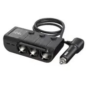 3 USB Car Cigarette Lighter Socket Splitter PD Fast Charger Power Adapter Outlet