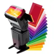 12x Flash Speedlite Color Gel Filters for Canon Nikon Sony Yongnuo DSLR Ca'Q6