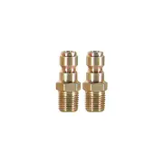 2 x Bowden's Own Snow Blow Cannon 1/4 Quick Connect Male Fitting Adapters