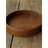 在飛比找ETMall東森購物網優惠-手作木器 柚木 圓形整木 茶盤 水果盤 收納盒