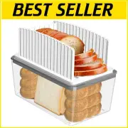 High-Quality Plastic Bread Slicer and Box Combo with Easy Cleanup Crumb Tray