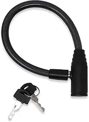 Urban August Original Fridge Lock Cabinet Locks with Keys - French-Door Refrigerator Lock for Kids Adult - Multifunctional Cable Lock for Fridge Cabinet Bike Stroller (Small, Black - 2 Pack)