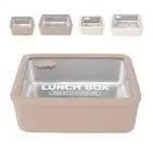 Lunch Container Visible Microwave Safe Portable 304 Stainless Steel Lunch HG