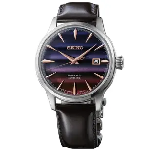 【SEIKO 精工】StarBar 東京日落 雞尾酒 調酒師岸久 機械對錶 母親節 禮物 SK042(4R35-06F0P+2R05-00B0P)