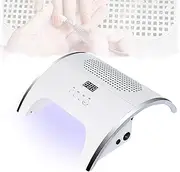 2 in 1 Professional Nail Duster, Adjustable Wind Speed Powerful Desktop Vacuum Cleaner, Uv Gel Nail Curing Lamp, 80w Nail Dryer, Suitable for Nail Art Salon and Daily Home Use