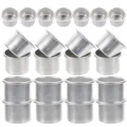 50 Pcs Candle Supplies Holder Metal Inserts Aluminum Cup Tea Light