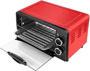 12L Mini Compact Toaster Oven 1360W Oven Cooking Grill, Bake, Toast Rotisserie Circulating Air Function Timer Double Glass Door Top and Bottom Heat (Size : 220V European Standard)