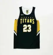 Under Armour Monroe Titans Reversible Basketball Jersey Youth Medium Black White