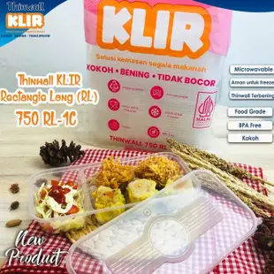 出售 Klir 內容 25 套 750 Rec Long Rl 1C | 25套塑料飯盒