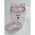 全新 STARBUCKS 星巴克熊杯 櫻花粉熊罐透明罐 透明杯 雙層玻璃杯 2018年