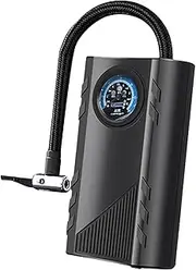 Car Tire Inflator - Electric Air Pump, Compact Tire Compressor, Portable Pressure Tool | Built-In Gauge Lightweight Fast Filling Device, Multi-Purpose Inflation Accessory for Vehicles, Balls, Bikes