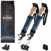 Nordic Walking Poles for Women & Men - Aluminum Foldable Hiking Poles with Co...