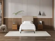 My Style Tapered Headboard & Gas Lift Base - King Single / Natural / Slimline Base