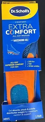 Dr scholl’s extra support Massaging gel advanced sol MEN SIZE 8-14, 1 pair (J8)
