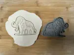 Mammoth Cookie Cutter and Stamp Set(3x4")