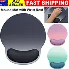 Ergonomic Mouse Pad With Wrist Rest For Laptop Mat Anti-Slip Gel Wrist Support