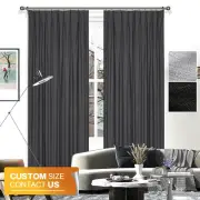 Curtain Wonderland Marquee Blockout Pinch Pleat Curtain Granite/Grey