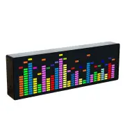Dynamic LED Music Spectrum Clock Picking Lamp Voice Control Wire Control LED Music Spectrum Rhythm Display RGB Light Ele
