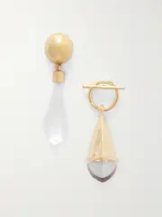 [Chloé] Chloé - Gold-tone And Resin Earrings - One size One size Gold